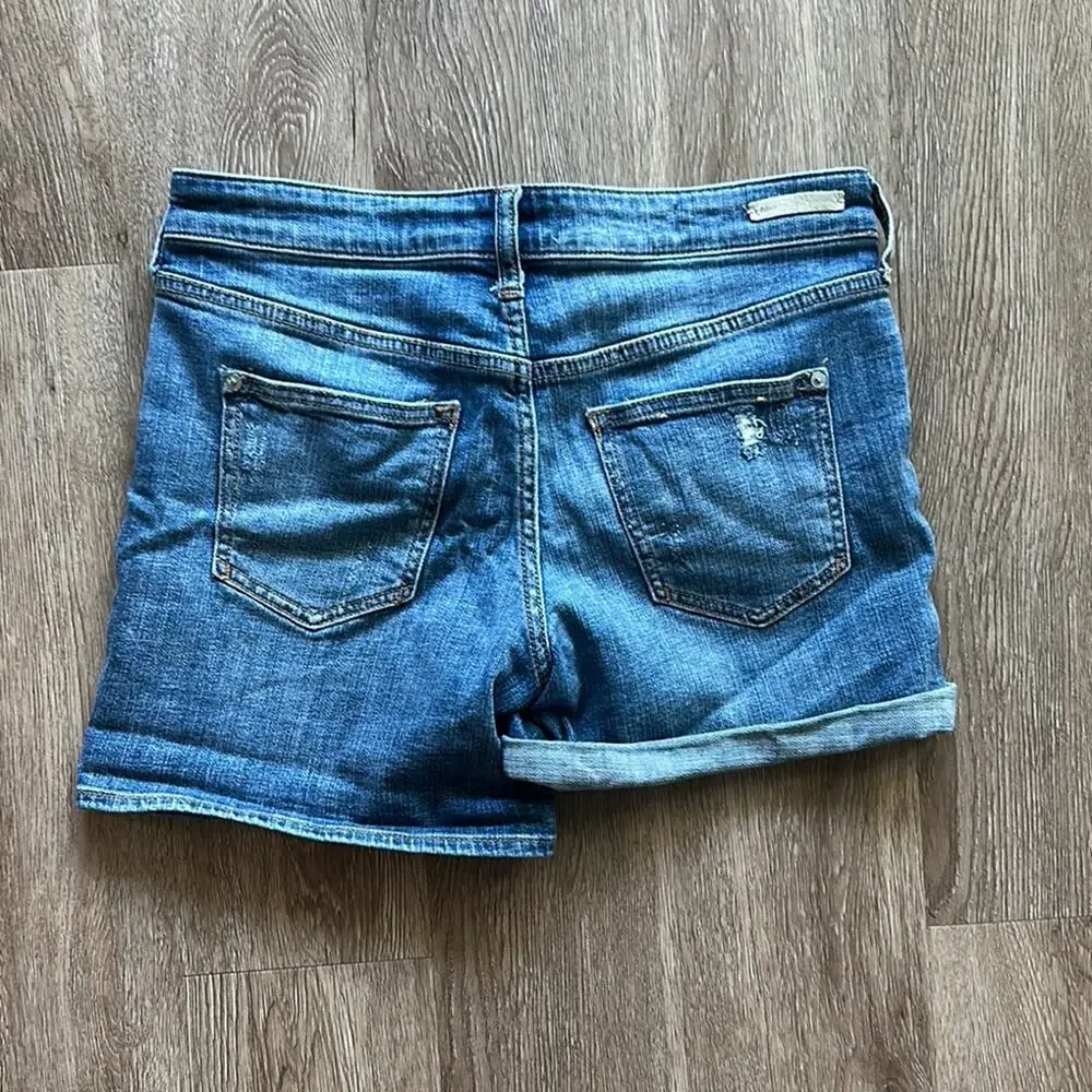 Anthropologie Pilcro Mid-Rise Slim Boyfriend Denim Shorts Size 26 - Picture 6 of 6